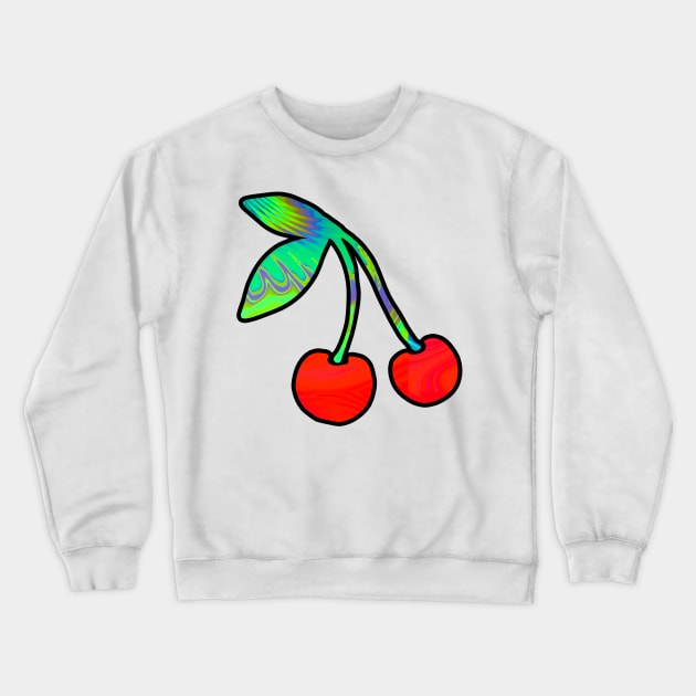 Trippy Cherries Crewneck Sweatshirt by lolosenese